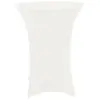 Perel Housse pour table de bar Blanc FP200