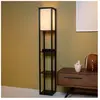 LUCIDE MENNO - Lampadaire - 1xE27 - Avec chargeur sans fil - Noir