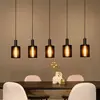 Lucide Suspension Lambres, noir Longueur 164 cm Verre/métal à 5 lampes