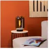 LUCIDE JOANET - Lampe de table - Ø 22 cm - 1xE27 - Fumé