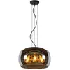 Lucide Suspension Olivia abat-jour verre fumé Ø 40 cm
