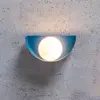 Lucide Applique Benni abat-jour sphérique en verre, bleue