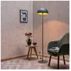Lucide Lampe sur pied Siemon en acier, Ø 35 cm verte
