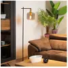 Lucide JOANET-Lampadaire Verre fumé H150cm