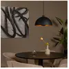 LUCIDE SIEMON - Suspension - Ø 40 cm - 1xE27 - Noir