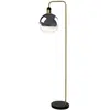 Lucide Lampe sur pied Julius avec pied en marbre, noir/or