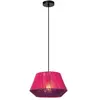 Lucide Suspension Jessica, rose, 1 lampe, Ø 30 cm, coton