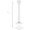 LUCIDE ARUBA - Suspension Intérieur/Extérieur - Ø 25 cm - 1xE27 - IP44 - Noir