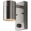 Lucide ARNE LED-Applique d'extérieur avec Détecteur Métal H16cm Argenté