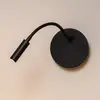 Lucide Spot mural LED rechargeable Jolijn, noir, bras flexible, Ø 11 cm, aimant