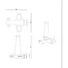 Lucide Suspension LED pour chambre d'enfant Fokker, gris Longueur 46 c...