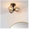 Lucide Plafonnier salle de bain Trudy x3 noir/fumée