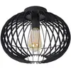 Lucide REDA - Plafonnier - Ø 32 cm - 1xE27 - Noir