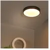 Lucide Plafonnier LED Unar, noir, Ø 30 cm