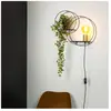 Lucide Applique murale Circle, noir, 38 cm, E27