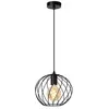 Lucide Suspension Danza, à 1 lampe, Ø 25 cm, noire
