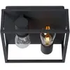 LUCIDE CARLYN - Plafonnier Salle de bains - 2xE14 - IP54 - Noir