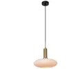 Lucide Suspension Singala, Ø 30 cm, verre, 1 lampe, opale, E27