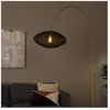 Lucide Lampadaire arqué Corina, noir, E27, 192 cm, plastique