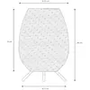 Lucide Lampe d'extérieur à LED Colin, batterie, 36 cm, naturel