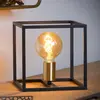 Lucide 00524/01/30 Lampe de Table, Métal, 40 W, Noir, Or Mat
