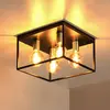 Lucide Plafonnier Ruben, noir, 36 cm, à 4 lampes, métal, E27