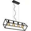 Suspension Led noire Fabian 4 points lumineux - Lucide