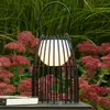 Lucide FJARA-Lampe à poser d'extérieur LED avec variateur Métal Ø17.5cm Noir