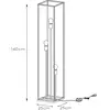 Lucide 08724/03/30 Lampadaire, Métal, E27, 120 W, Noir, Cuivre
