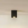 Lucide Spot pour plafond Bodi, angulaire, noir, GU10, à 1 lampe, aluminium