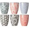 Cosy & Trendy - 6 Gobelets assortis Delirio multicolores - D.7.3xH.9 cm T.U