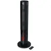Domo Chauffage céramique effet feu de bois - 2000 W - DO7345H - 83,5 cm - Noir