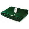 Domo Surcouverture électrique - 10 positions de chaleur - Soulage et stimule - Molleton flanelle -180x160 cm - Vert