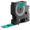 Dymo 45809 (S0720890) - (19 mm) - Noir sur vert - Ruban