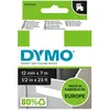 Dymo D1 Étiquettes Standard 12 mm x 7 m - Rouge sur Blanc