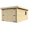 Décor et jardin Garage bois "Galan" - 15.28 m² - 3.26 x 4.78 x 2.24 m - 28 mm