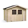 Abri jardin bois "Flodova" - 5.90 m² - 2.98 x 1.98 x 2.32 m - 28 mm