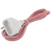 Chacon Rallonge textile rouge/blanc 6A - 1,5m -Fiche blanche