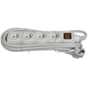 CHACON Bloc multiprise avec interrupteur 4 prises 16A 3m blanc