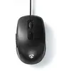 NEDIS Souris optique de bureau USB à 6 boutons 1200 à 3600 dpi Noire