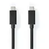 Nedis Ccgb64020bk20 Câble Usb 3.2 Gen 2 Usb-c M-usb-c M 4k@ 20 Gb/s Nickelé 2 M 100w 60hz