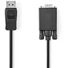 Câble Vga Nedis Convertisseur Displayport Vers Vga 2 Mètres Noir