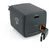 Chargeur mural USB-C avec câble rétractable 30 W, GaN, PD3.0