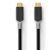 Nedis Câble USB-C Mâle vers USB-C Mâle 100W 20 Gbps 4K 1m Noir / Or