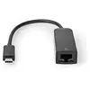 Câble Adaptateur USB-C Type-C Mâle - RJ45 Femelle 1 Gbit 0,2 m Noir