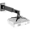 Support de Plafond pour Projecteur Nedis PJWM200BK Noir