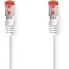 NEDIS Cable Reseau Cat6 Rj45 Male Rj45 Male Sftp 100 M Rond Lszh Pvc Blanc Blister