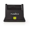 Lecteur de carte à puce - NEDIS - CRDRU2SM3BK - USB 2.0 - Vertical - Noir
