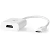 Nedis Câble Adaptateur USB-C  USB-C  Mâle - HDMI  Femelle 0,2 m Blanc