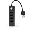 Nedis Hub USB | Port (s) 4 Ports | USB 2.0 | Stromversorgung über USB | 4X USB